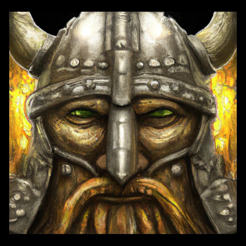 Wütender Wikingerkopf