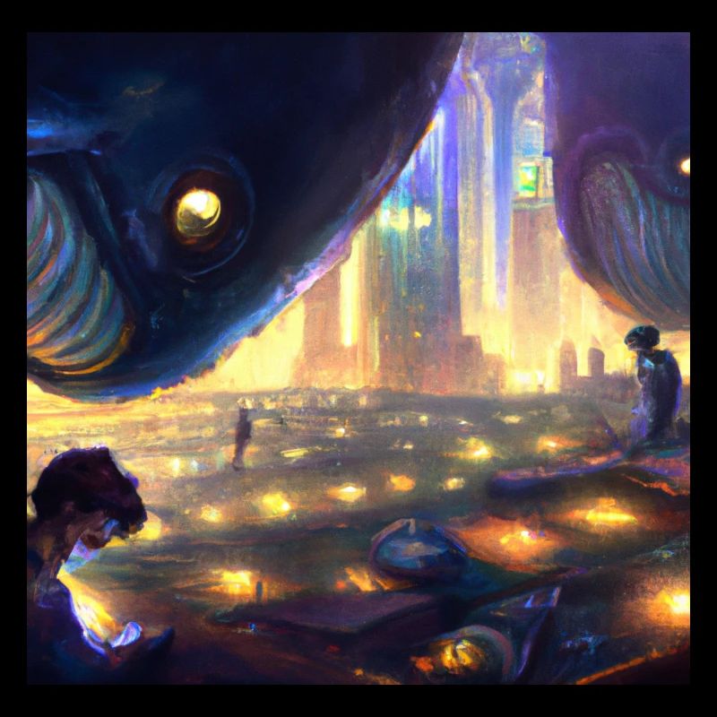 Monsters floating in the sky