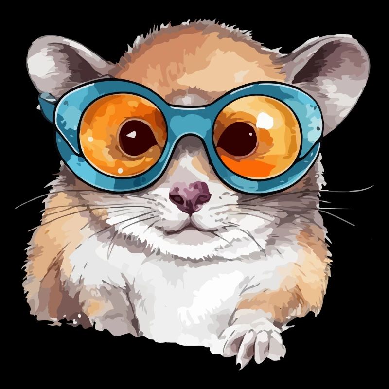 Nehmen Sie das Brillenhörnchen