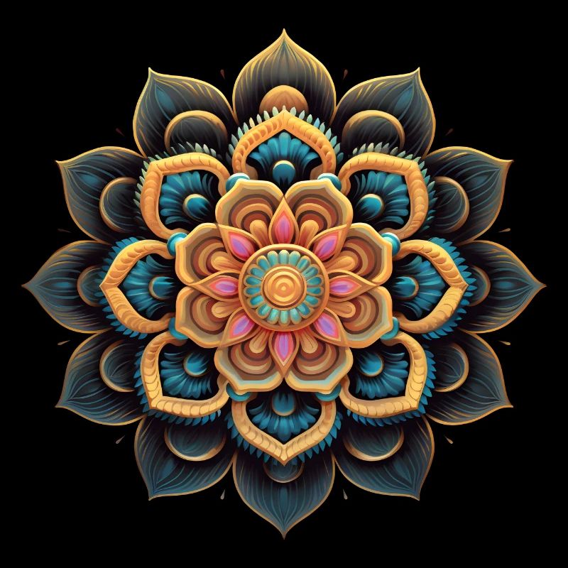 Mandala Fleur Colorée