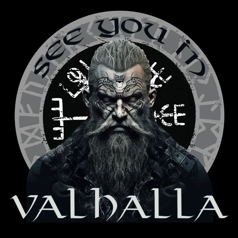 Wikinger Valhalla Nordmann Valhalla Vegvisir