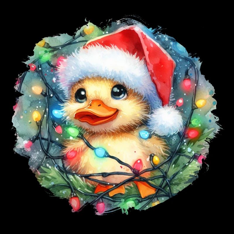 Christmas Duck - süßes Weihnachtsküken