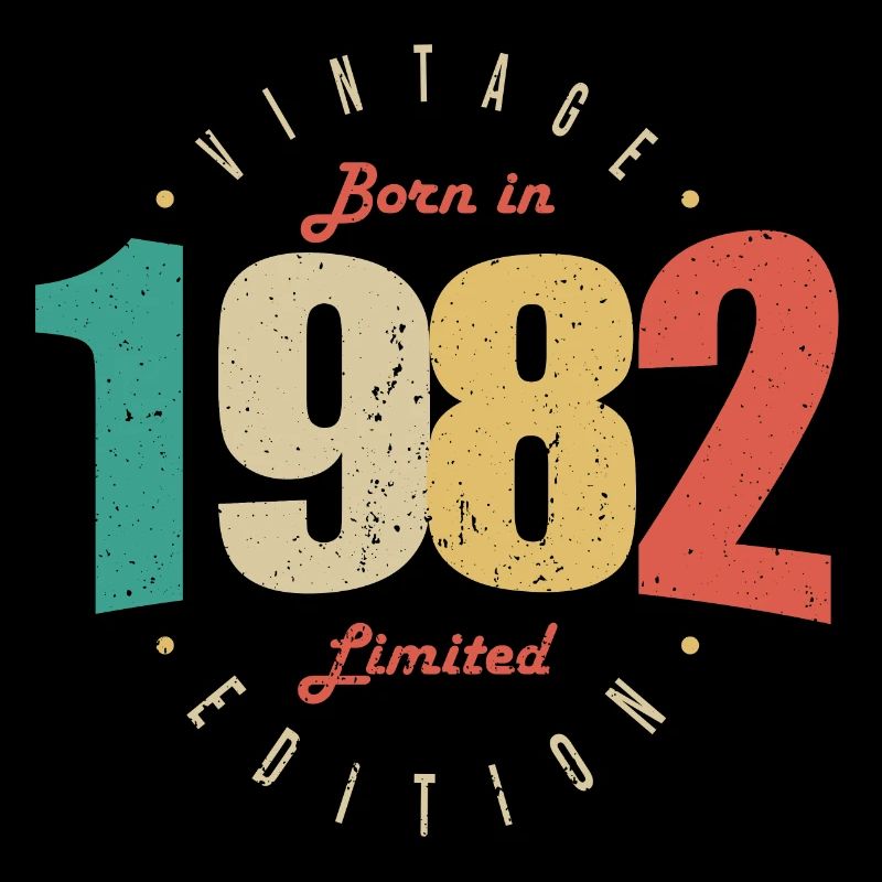 1982 Vintage Retro Geburtstagsgeschenk 1982