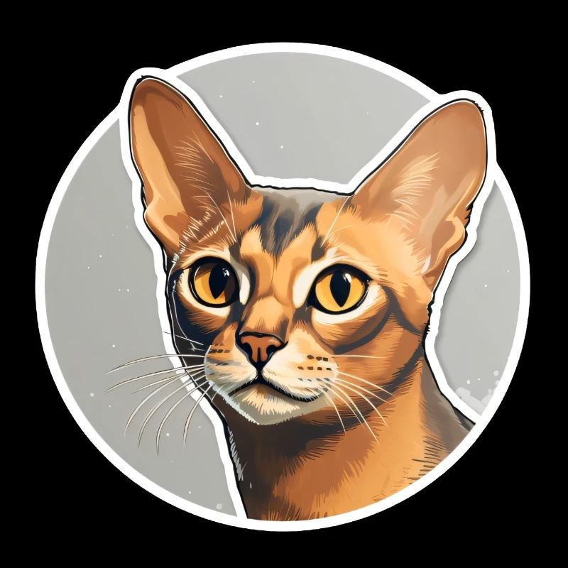 Abyssinian Cat Head