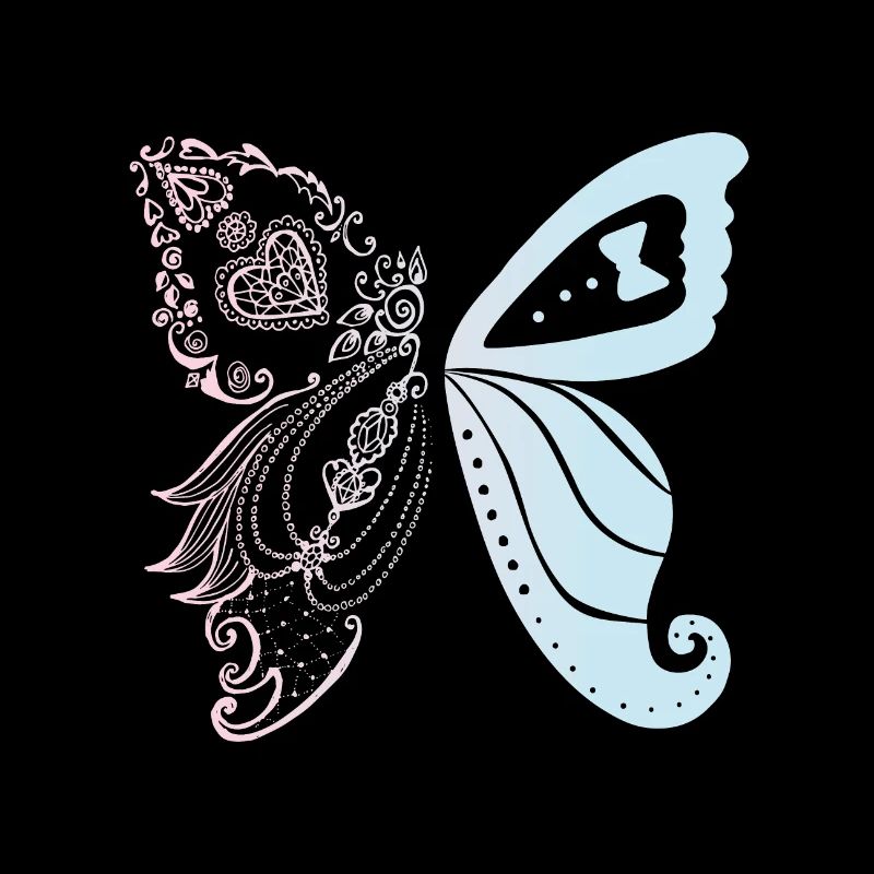 Brautpaar als Schmetterling