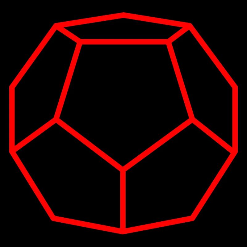 red dodecahedron