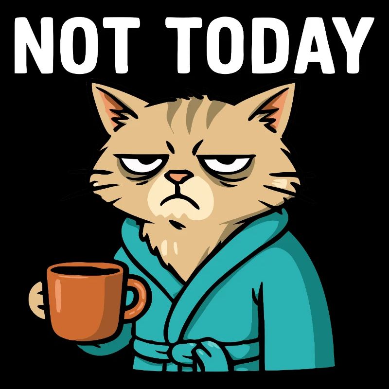 Katze "not today"