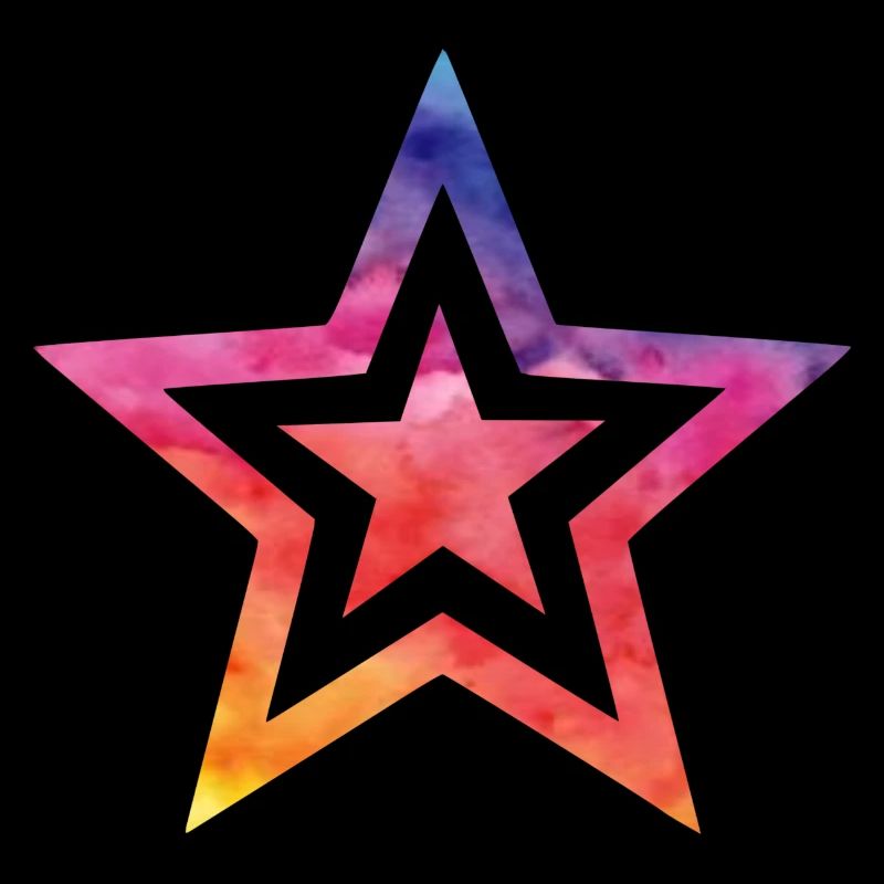 Étoile colorée