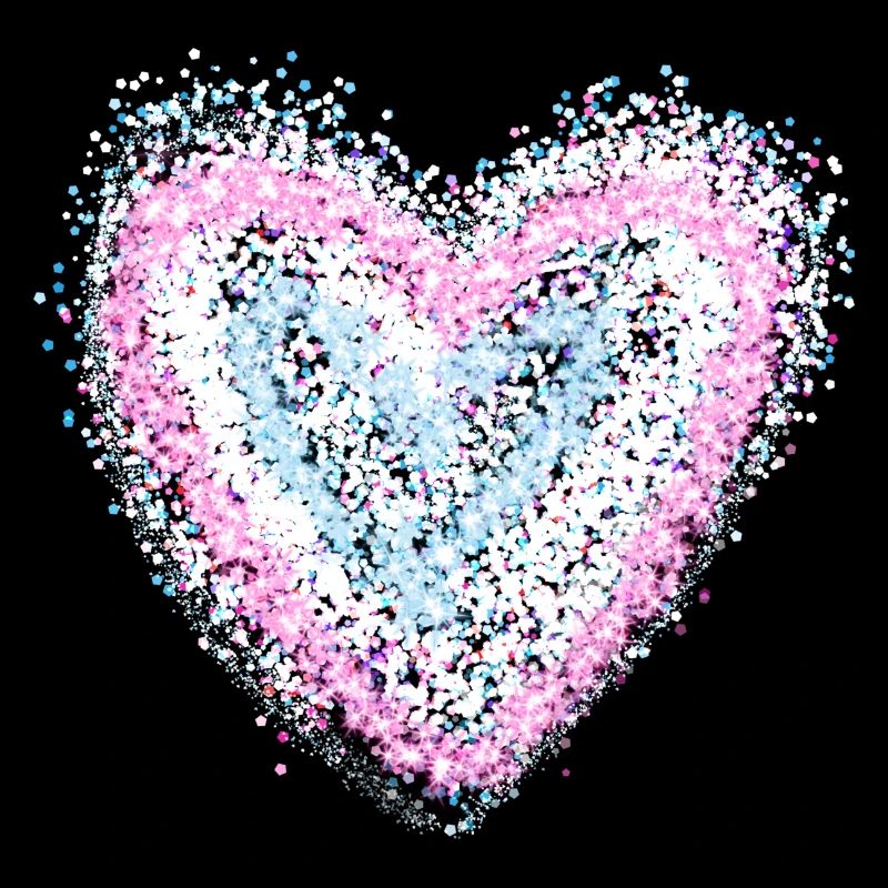 Glitter heart