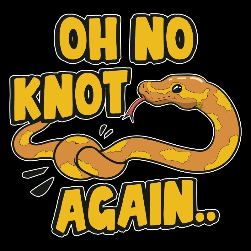 Banana Ball Python Herpétologiste Oh no Knot Again