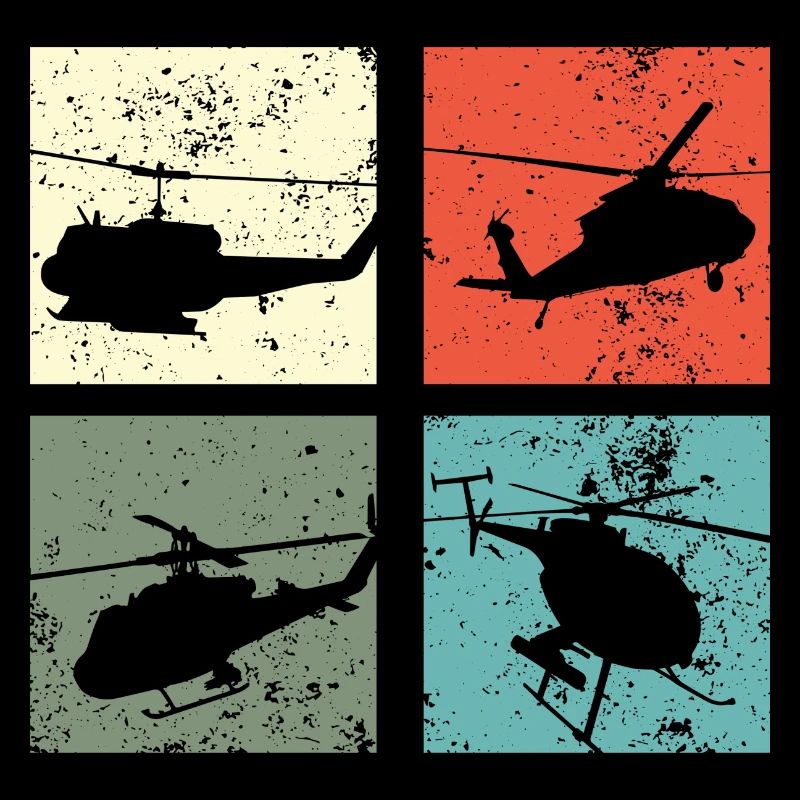 Hélicoptère rétro
