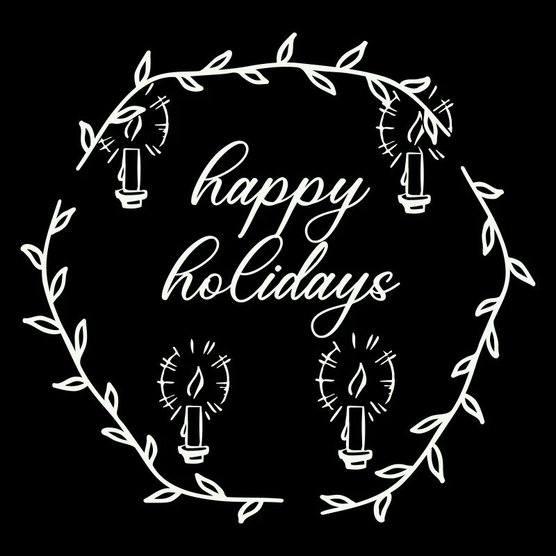 Advent Advetskranz Happy Holidays