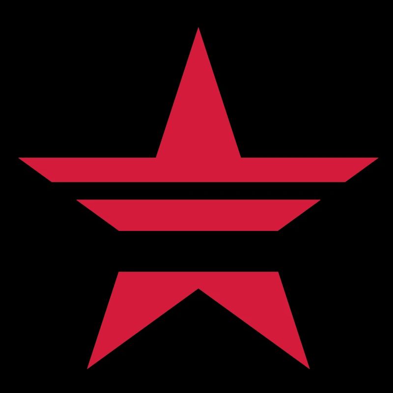 SHARP red cutout STAR