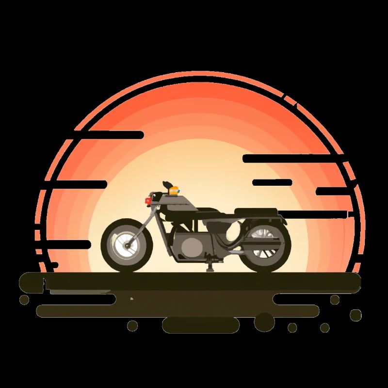 Sunset motorcycle