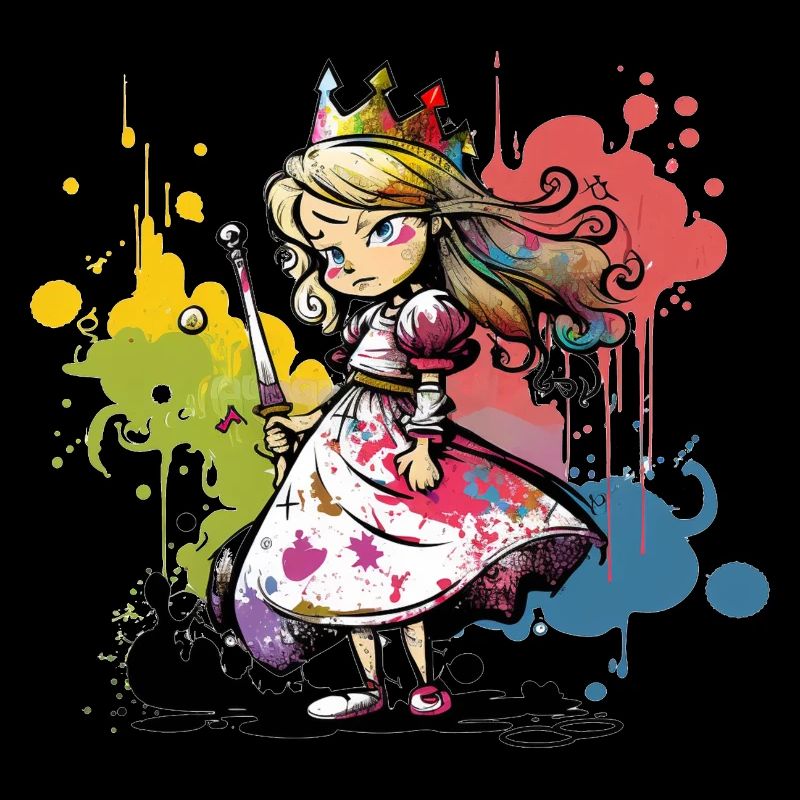 Prinzessin Graffiti Rebellisch