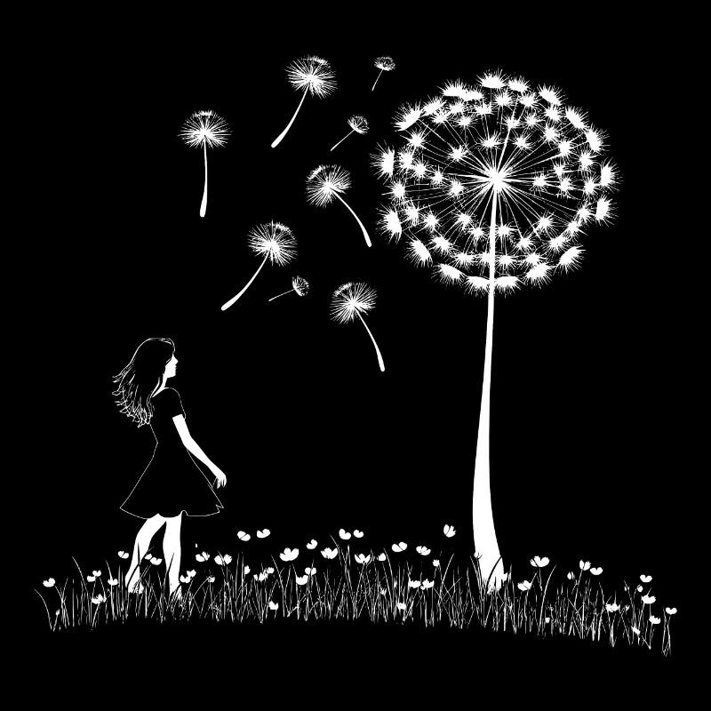 Mädchen mit Pusteblume