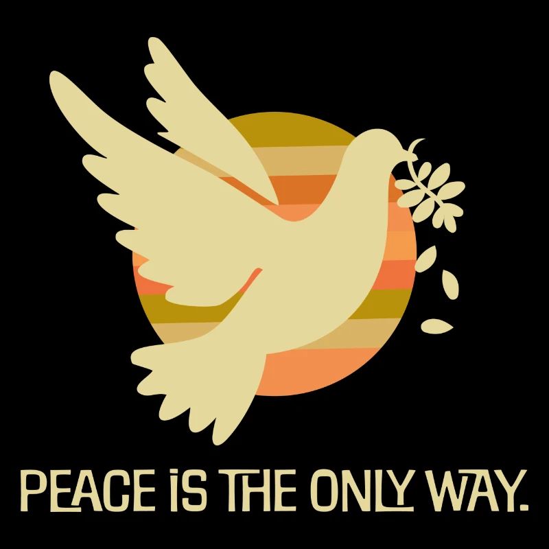 friedenstaube herbstfarben statement frieden