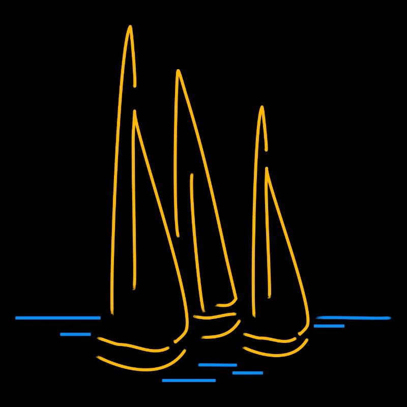 Sailing Sailboats Drawing Gift