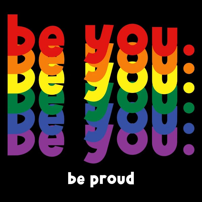Sei du stolz LGBTQ Pride Regenbogen Lesbisch Schwul