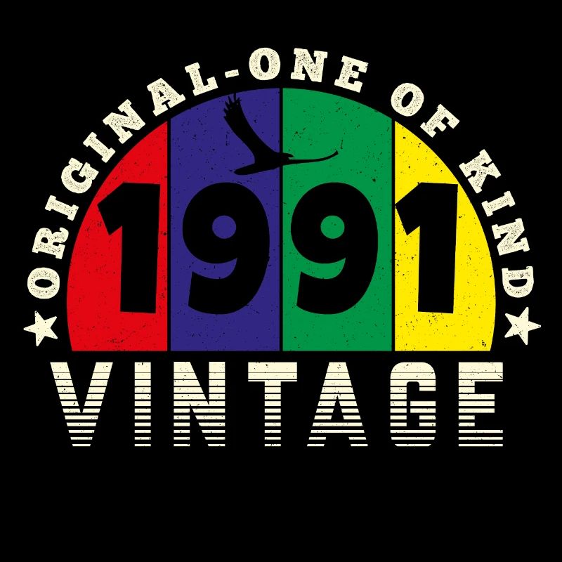 Vintage 1991 Retro - Bursdag