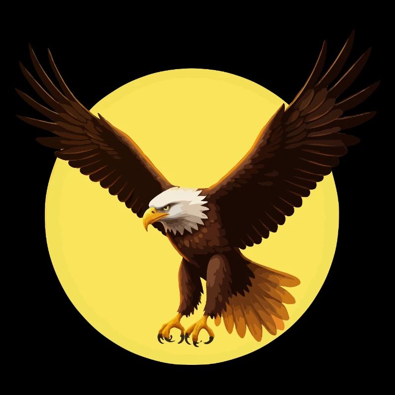 Aigle devant le soleil