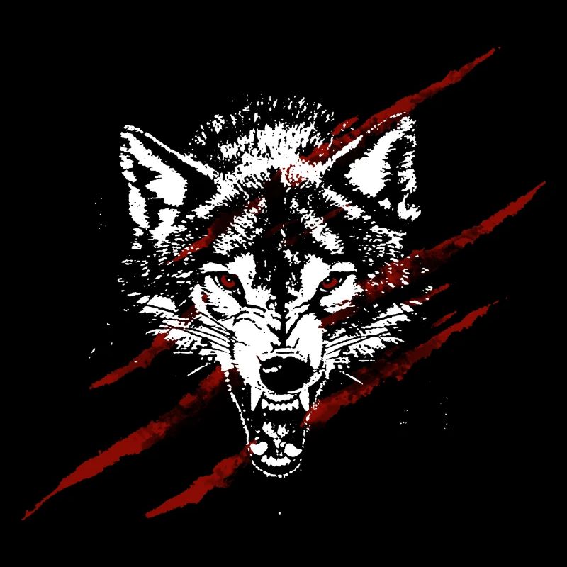 Angry wolf