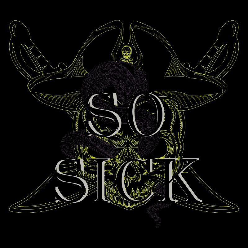 Pirate Skull So Sick