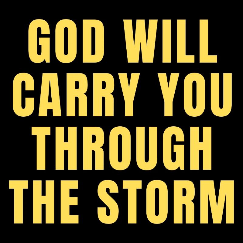 Gott wird dich durch den Sturm tragen - Christian