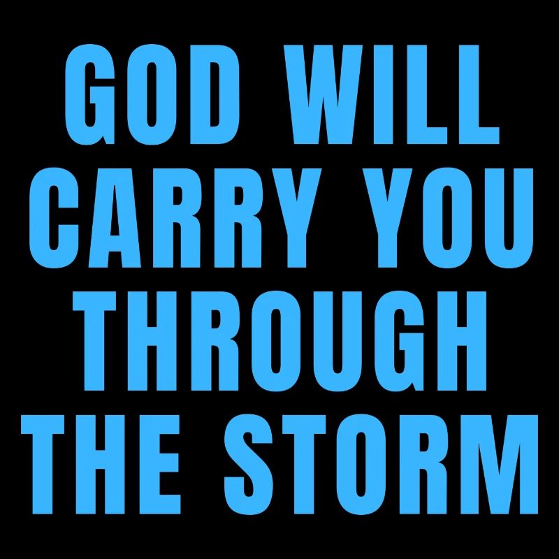 Gott wird dich durch den Sturm tragen - Christian