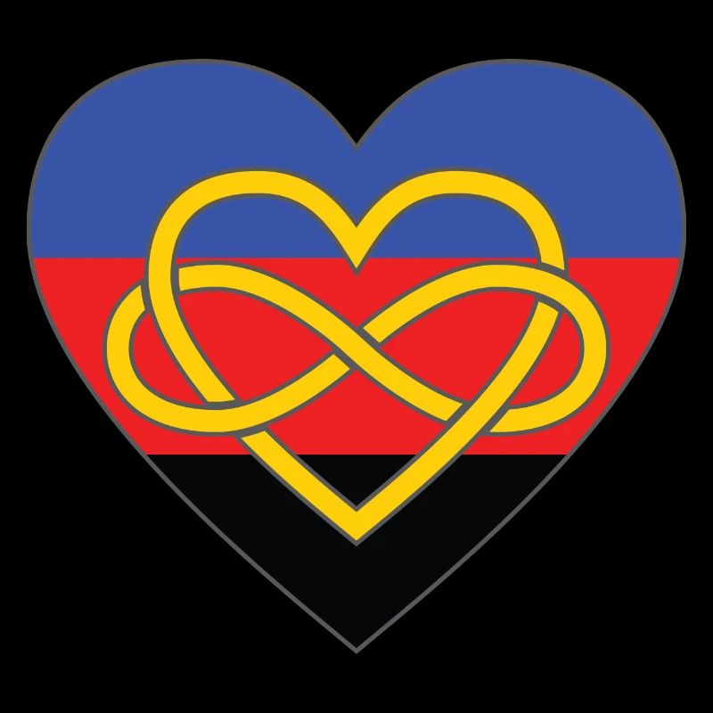 Polyamory Infinity Heart Pride
