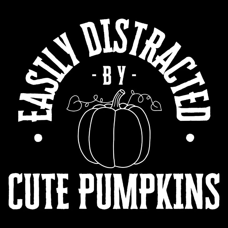 Facilement distrait par les citrouilles