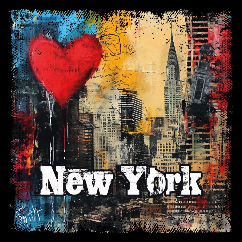 New York, retro, vintage - Valentinstag