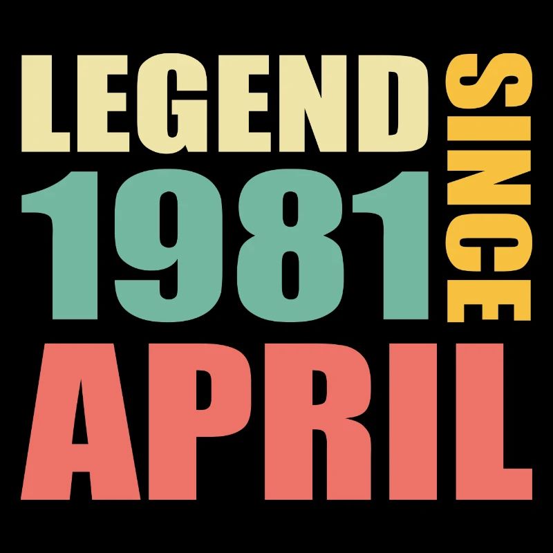 42e anniversaire Avril Né 1981 Idée cadeau