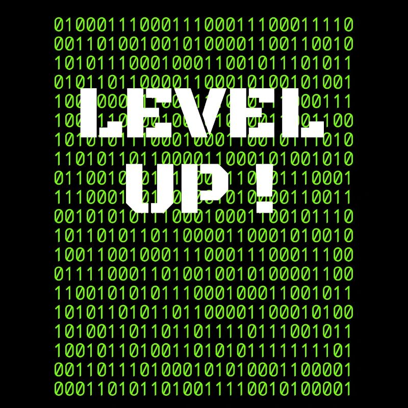 Level up and binary code
