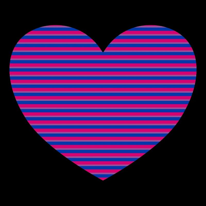 Bisexual flag pattern heart