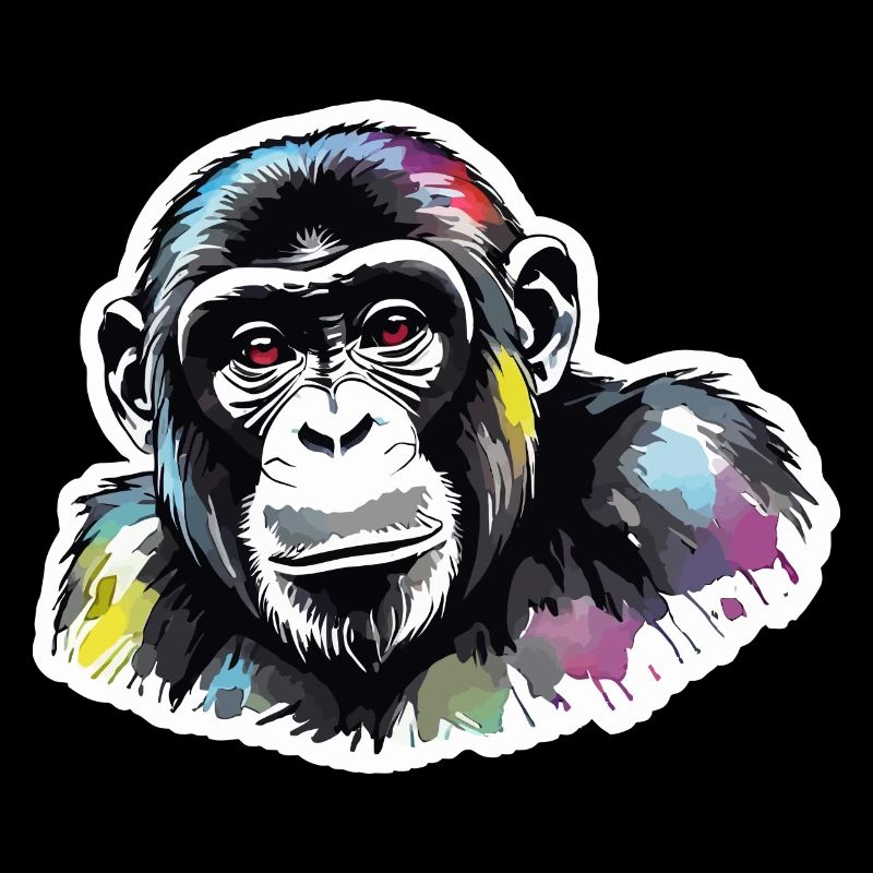 Aquarelles de singe