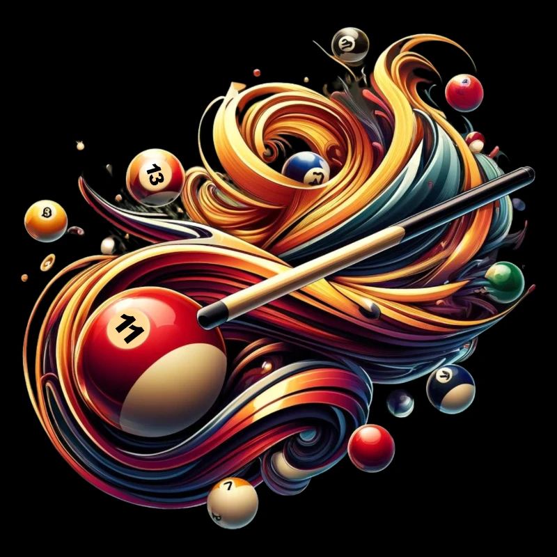 Jouer au billard avec la queue à la table de billard