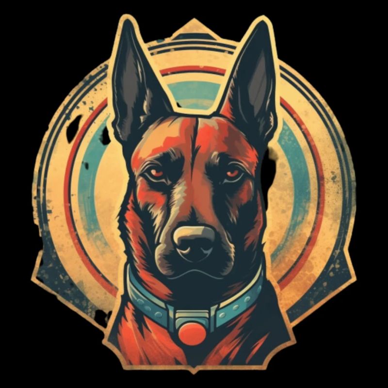 Belgian Shepherd Retro
