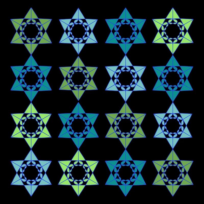 Star Scape Geometric Pattern