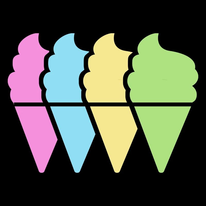 crème glacée molle dans la gaufre avec une glace sucrée