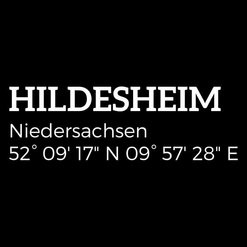 les coordonnées de Hildesheim, Basse-Saxe