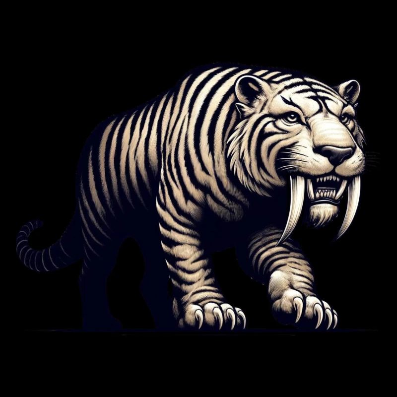 Sabertooth Tiger, Smilodon, Ice Age, Predator, Big Cat