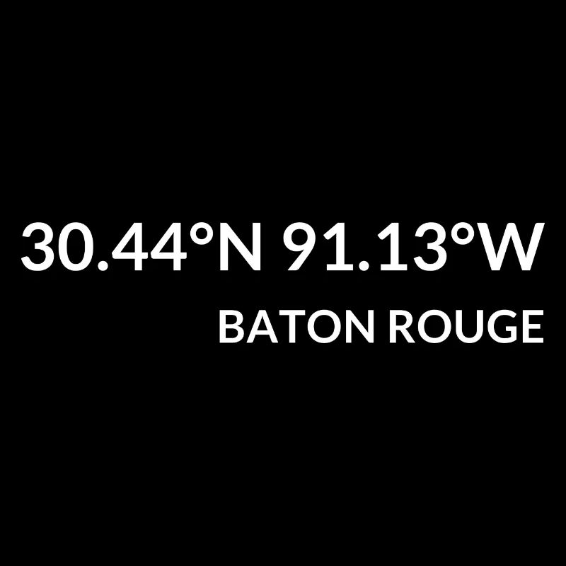 Baton Rouge, Louisiana, USA Coordinates