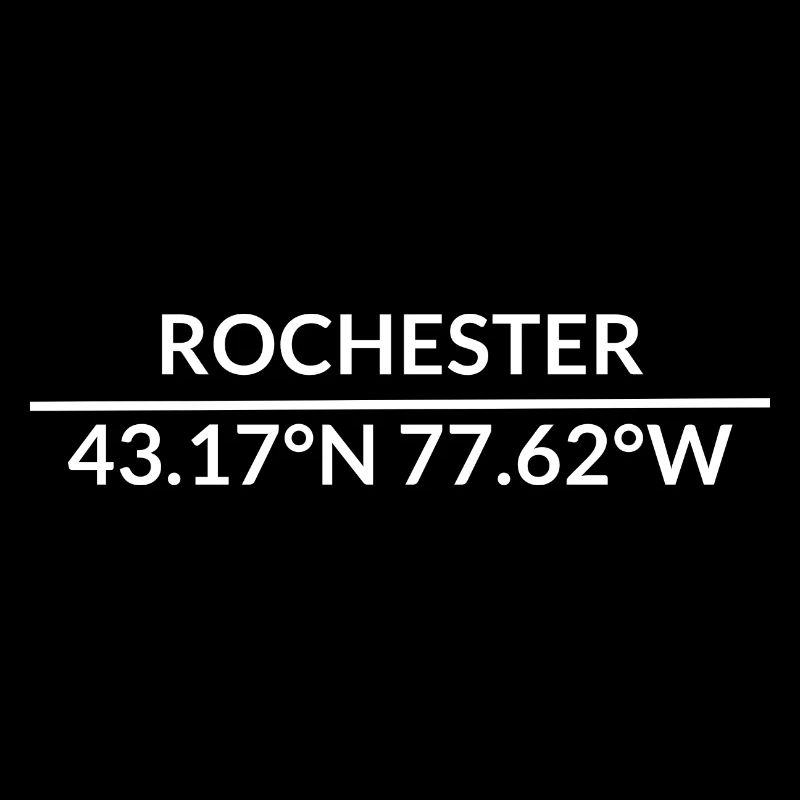 Rochester, New York, USA Coordinates