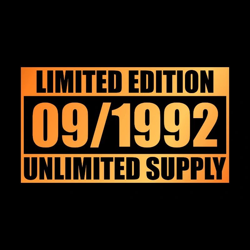 33. Geburtstag Limited Edition - ꝏ Supply 09/1992