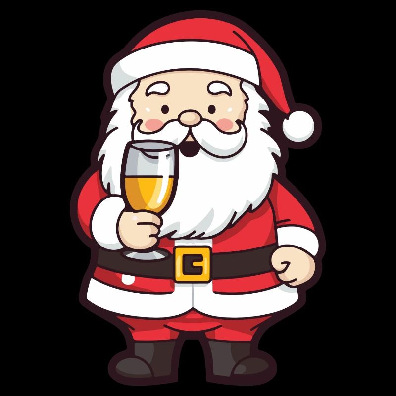 Weihnachtsmann Drinking Comic Weihnachten