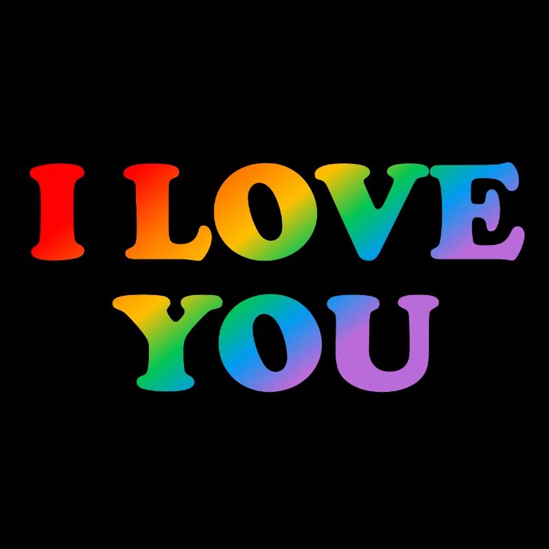 I love you - Regenbogen - Homo-Ehe