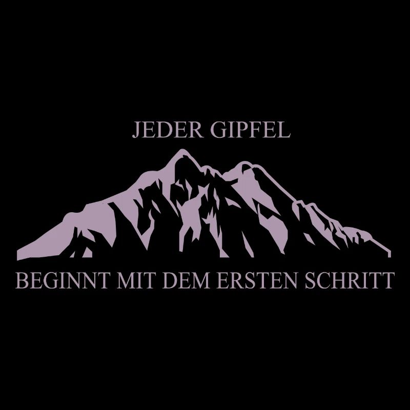 Klassische Berglandschaft: Jeder Gipfel beginnt mi