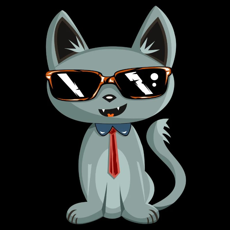 Funny Cat / NOUVEAU comme autocollant