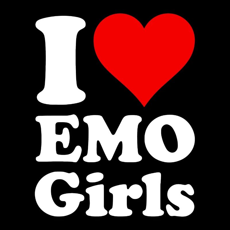 ICH LIEBE HERZ EMO MÄDCHEN